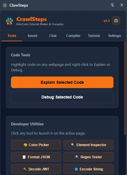 CrawlSteps Tutorial Maker & Compiler